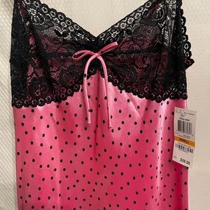 MORGAN TAYLOR Intimates Satin Chemise (S) and Matching Robe (S/M) New with Tags